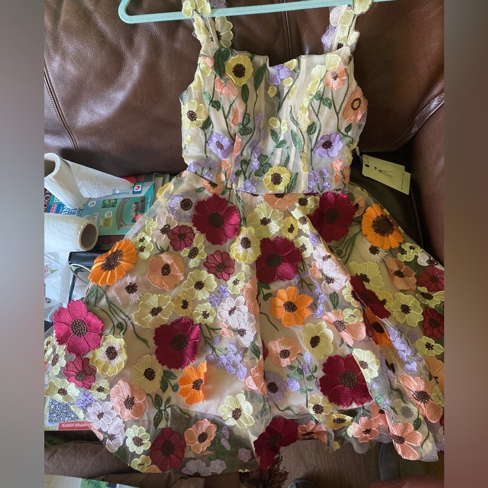 Floral Embroidered Dress